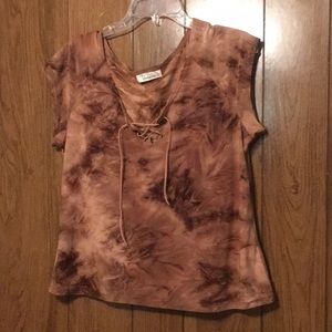 Medium shirt spandex stretchy material